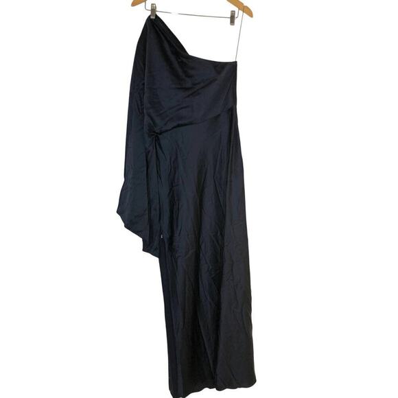 Significant Other Kelsie Gown One Shoulder Blue 10 - Picture 8 of 11